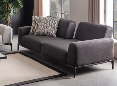 Obrázek produktu pro Pohovka 3místná hnědá pohovky styl obývací pokoj moderní design čalounění