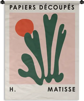 Obrázek produktu pro MuchoWow® Tapiserie Věšení na zeď Matisse - Umění - Abstraktní - Slunce 90x120 Tapiserie dekorace Nástěnná šála