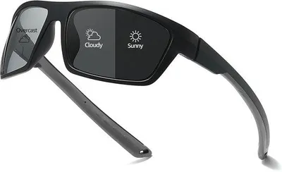 Zdjęcie produktu dla Okulary rowerowe - fotochromowe - polaryzacyjne - ochrona UV400, idealne do aktywności na świeżym powietrzu