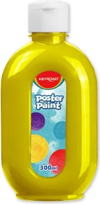 Obrázok produktu pre Plakatová farba Keyroad žltá 300 ml