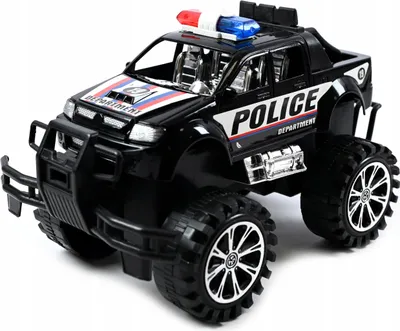 Produktbild von Polizei Monster Truck Spielzeugauto Geländewagen Groß Offroad Kinder 25cm Robust