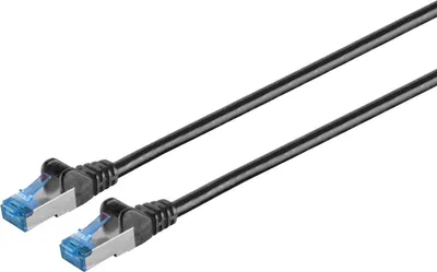 Immagine prodotto di Cavo patch cat6A S/FTP PIMF nero 1m