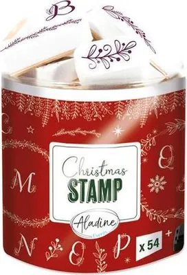 Produktbild von Aladine Stempelset Alphabet Weihnachten Kreativ Basteln Mehrfarbig