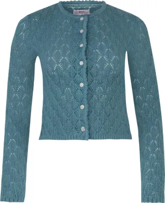 Produktbild von Trachtenstrickjacke Waldstetten petrol 2XL