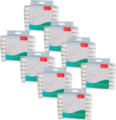 Produktbild von Novaliv 8x Ersatzbezug Mikrofaser Bezug Fliesenreiniger Bad Wand Fliesenwischer Badwischer Fliesenputzer Bad Mop