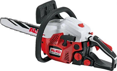 Produktbild von AL-KO Benzin-Kettensäge BKS 3835 (1.2 kW Motorleistung, 37.2 ccm Hubraum 2-Takt, 35 cm Schwertlänge, automatische Kettenschmierung, orig. Oregon Schwert und Kette)