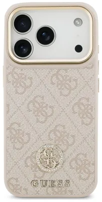 Produktbild von Guess 4g Strass Logo Metal Buttons Magsafe Iphone 17 Pro Handyhülle    One Size