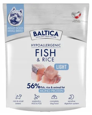 Zdjęcie produktu dla Sucha karma dla psa BALTICA Hypoallergenic Light Ryby małe rasy 1kg