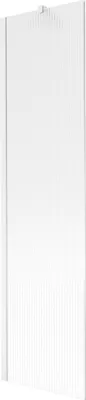 Produktbild von Mexen Next Wannenwand 1-flügelig 50 x 150 cm, Streifen, weiß - 895-050-000-00-09-20