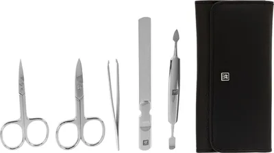 Produktbild von Zwilling Maniküre Pediküre Set 5tlg. mit Nagelschere, Leder
