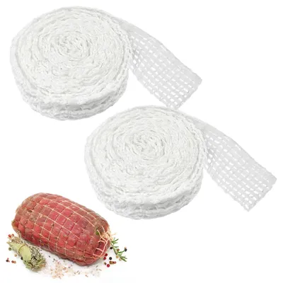 Fleischnetz 2 Rollen, 3 m, Baumwolle, weiß