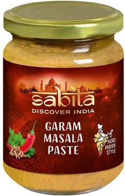 Produktbild von Sabita Garam Masala Paste 125 G Glas  Vegan Glutenfrei  Mild Würzig