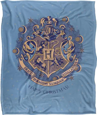 Obrázok produktu pre Harry Potter - Deka "Happy Christmas", Hogwarts Crest TV18923 (jedna veľkosť) (farebná)