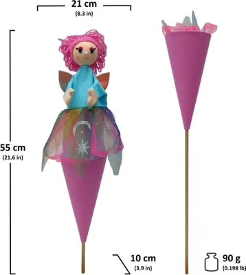 Produktbild von Tütenkasper Fee Lili 55 cm 3in1