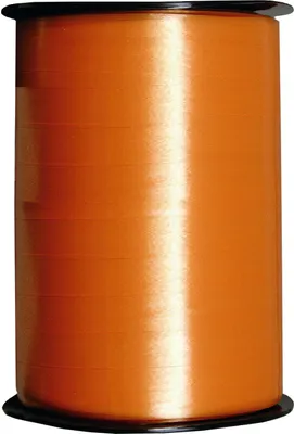 Produktbild von Kraeuselband glatt orange 250 m