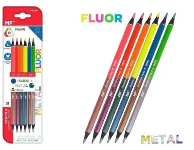Obrázok produktu pre Trojhranné ceruzky 12 farieb 6ks