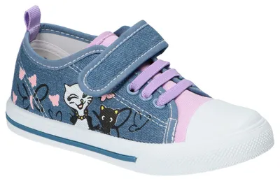Produktbild von American Club TEN188, Mädchen Turnschuhe Klettverschluss Leder-Einlegesohle leicht bequem, Blau/Rosa 29