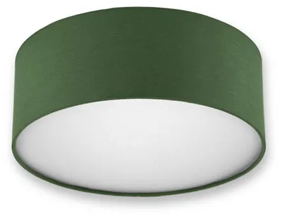 Productafbeelding van REV plafondlamp - 30 cm, lampenkap van stof in een modern design, donkergroen