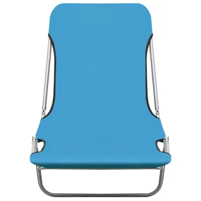 Produktbild von " "Klappbare Sonnenliegen HOMMIE - Gartenliege - Gartenmöbel - 2 Stk. Stahl und Stoff Blau - 55x182x24 cm NeuMöbel 2995182
