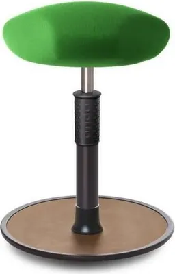 Produktbild von Sitz- Stehhocker Free Regular Triangel Gestrick Grün schwarz /Natur.