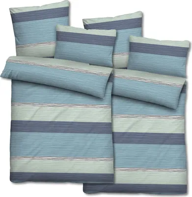 Zdjęcie produktu dla Podwójne opakowanie pościeli z mikrofibry seersucker 135 x 200 + 80 x 80 cm + 40 x 80 cm 3-częściowe