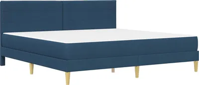 Immagine prodotto di vidaXL Struttura letto blu 200 x 200 cm poliestere
