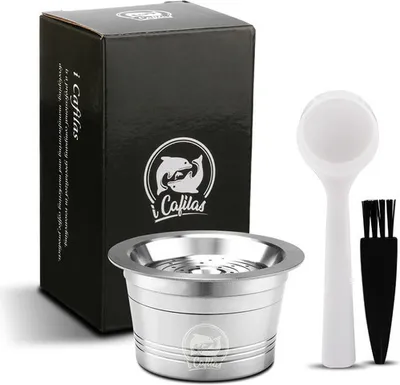 Immagine prodotto di INF Capsule caffè Capsule Cafissimo Portacapsule caffè ricaricabili Filtro Argento