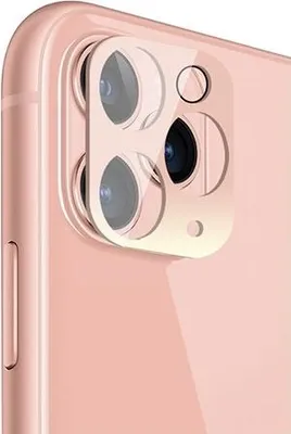 Produktbild von 3D Premium Japan Asahi 9H Linsen Kamera Folie Schutzglas Apple iPhone 11 Pro / 11 Pro Max Rosegold