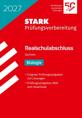 Produktbild von STARK Biologie - Realschulabschluss 2027 Sachsen - Prüfungsvorbereitung