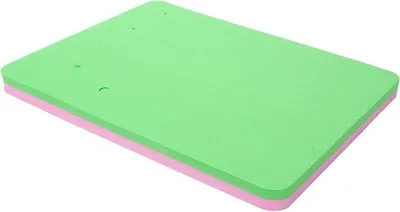 Immagine prodotto di Tappetino rettangolare in fondente e schiuma con 5 fori per la decorazione di torte, rosa e verde