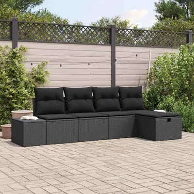Image de Maison Exclusive - Ensemble de canapé 6 pièces en polyrotin