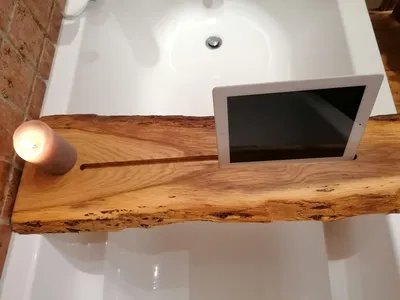Produktbild von ELI Badewannenbrett Relax-Rex  aus Eiche - mit Baumkan+ öffnung - 85