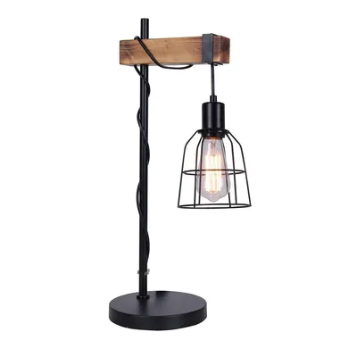 Image de Italux Ponte lampe de table industrielle noire TB-4290-1