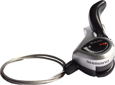 Immagine prodotto di SHIMANO ESLTX50LFBT Leva del cambio Tourney/TX SL-TX50-LN, tripla, sinistra, frizione, cavo interno 1800 mm, nero/argento