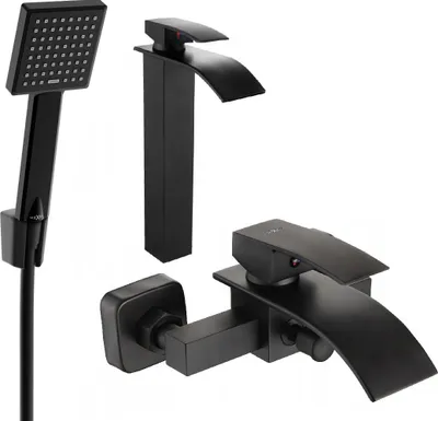 Immagine prodotto di Mexen Aries R45 set da bagno, nero - 744813R45-70