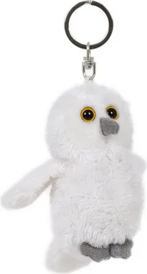 Produktbild von Schlüsselanhänger Schnee Eule, aus Plüsch, Tier Tiere, Eulen Vogel Vögel