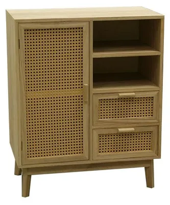 Holz-Vitrine, offener Rahmen, Natur, 86x38x70 cm
