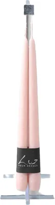 Produktbild von Rasteli Luz Your Senses Velvet Candle-Tischkerzen Pink D 2,40 cm H 40 pro 2 Stück