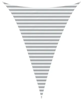 Obrázek produktu pro vidaXL Sluneční plachta, světle šedá a bílá, 3 x 4 x 4 m
