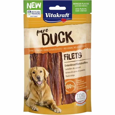 Produktbild von Vitakraft 58594, Snacks, Hund, Universal, Ente, 80 g, Zuckerfrei