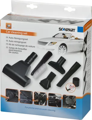 Zdjęcie produktu dla SCANPART 1190000104, Zestaw do czyszczenia samochodów, Czarny