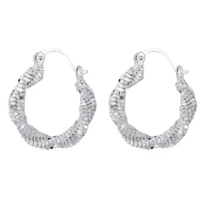 Produktbild von Damencreolen Ohrringe Zirkonia Ohrschmuck Party Style Creole GESCHENKIDEE, Sterling Silber 925, inklusive Geschenkschachtel