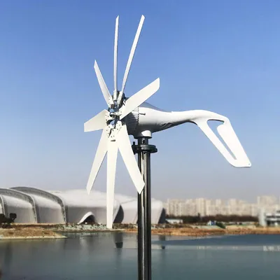 Produktbild von Windturbine, horizontaler Achse, 1000W - 24V - 8 Nylonflügel - Für autarke Energiesysteme