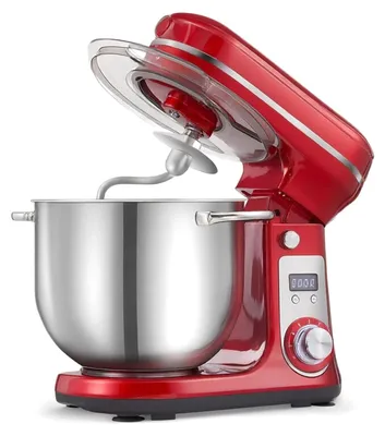 Produktbild von BioloMix Standmixer 6L Küchenmaschine 1200W Knethaken Schneebesen