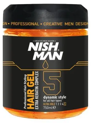 Produktbild von NISHMAN Hair Gel Dynamic Style 5 Ultra Hold 750 ml