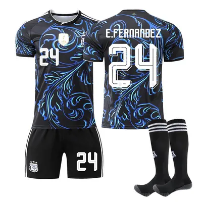 Produktbild von #24 E.FERNANDEZ Argentinien-Heimstadion-Trikots zur Fußball-Weltmeisterschaft 2026 für Erwachsene und Kinder Größen:18