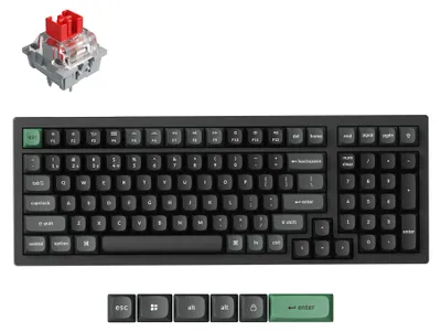 Obrázok produktu pre Klávesnica Keychron K4 Ultra 8K bezdrôtová, mechanická, 96%, RGB, s možnosťou výmeny spínačov, kompatibilná s Mac a Windows - rozloženie QWERTY US - spínače Apex Red