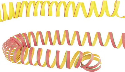 Produktbild von 92 Rollen Luftschlangen aus Papier bunt schwer entflammbar 4m