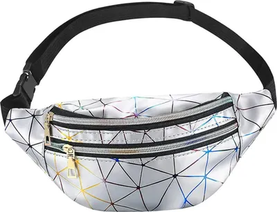 Produktbild von Daalo Damen Modische silberne Gürteltasche