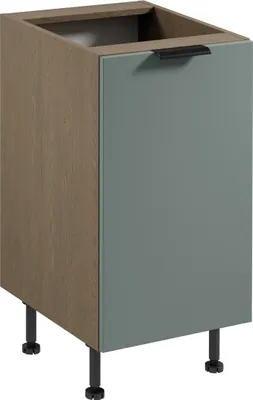 Produktbild von Küchenunterschrank 45 cm ohne Arbeitsplatte küchemöbel, Sorento D45 Grün / Eiche